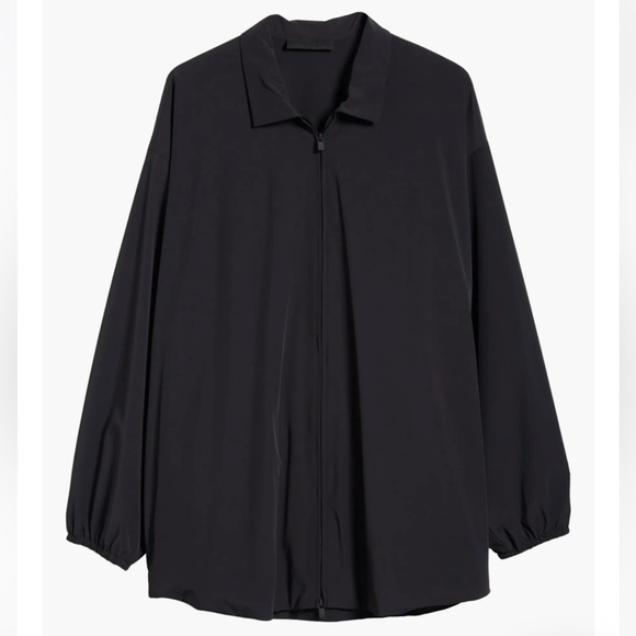 Fear of God Essential nylon zip up oversized jacket lightweight Medium NWT - Picture 1 of 15